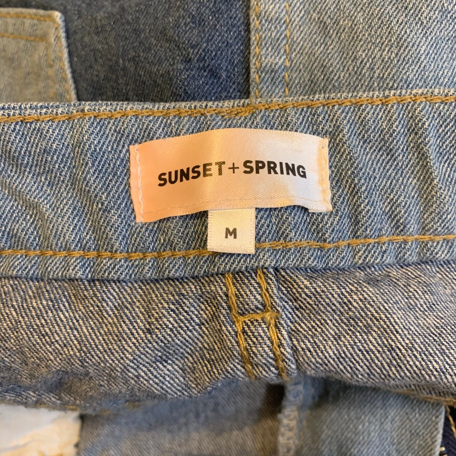 Sunset + Spring Bloomingdales Patchwork Boho Deni… - image 5