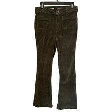 Pilcro Anthropologie Olive Corduroy Bootcut Trousers Size 28 Preppy Fall Pants