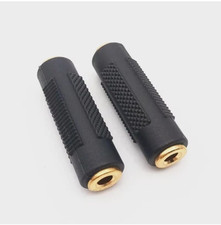 Image of GOLD Audio Stereo 3.5mm Jack Female to Female Coupler Socket Adapter UK