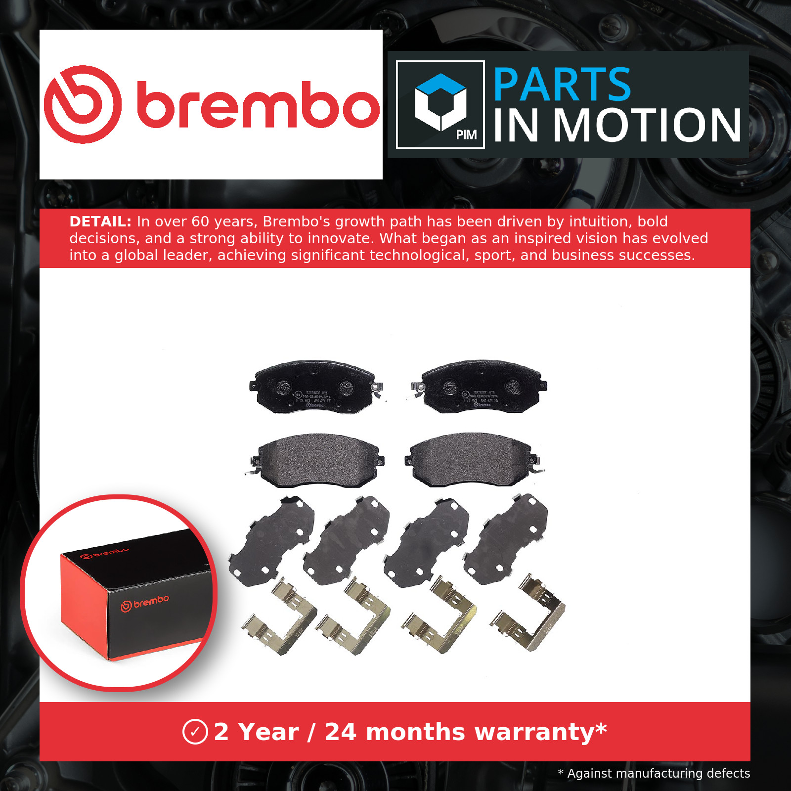 Brembo Prime Brake Pad Set P78021 Front Axle - High Quality - Free Shipping - Image 11