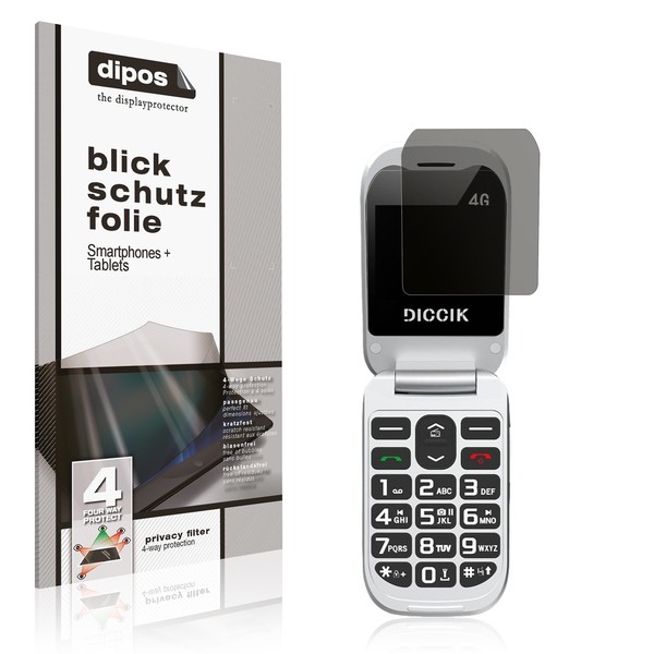 Blickschutzfolie FüR Diccik Seniorenhandy K01 Matt Schutzfolie Folie Display-image