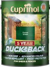 Cuprinol Ducksback 5 Year Waterproof for Sheds and Fences 5 L Forest Green