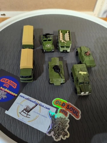 Vintage Lot Of 7 Matchbox Cars Military Diecast 70’s Lesney England Excellent