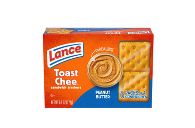 Lance ToastChee Sandwich Crackers Peanut Butter   6 Packs (6.1oz)