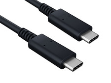 6in USB C to USB C Cable 10Gbps 4K Video 60W PD USB 3.2 Gen 2 Black
