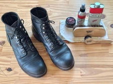 Redwing Shoes IRON RANGER Men's 6-Inch Boot in Black Harness Leather Size US 11 