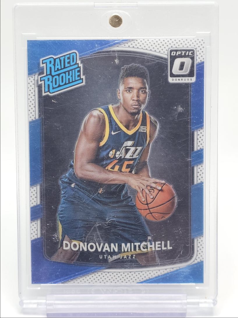 DONOVAN MITCHELL 2017-18 DONRUSS OPTIC RATED ROOKIE JAZZ #188 RC Q5333