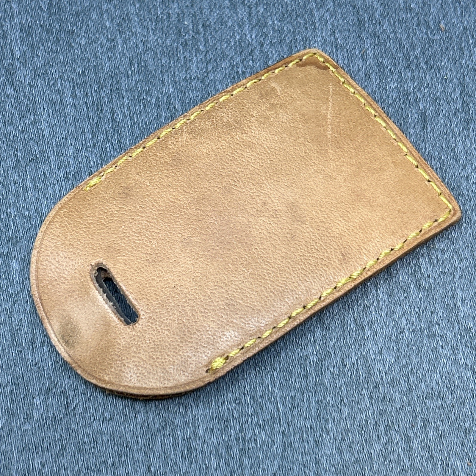 LV Louis Vuitton Luggage Tag Leather Made in France 2pc Travel Accessory thumbnail 14