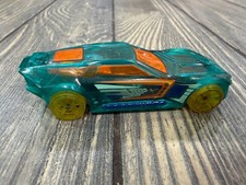 Hot Wheels 2015 Bullet Proof Diecast Car Teal Orange Yellow Wheels Made In Mal