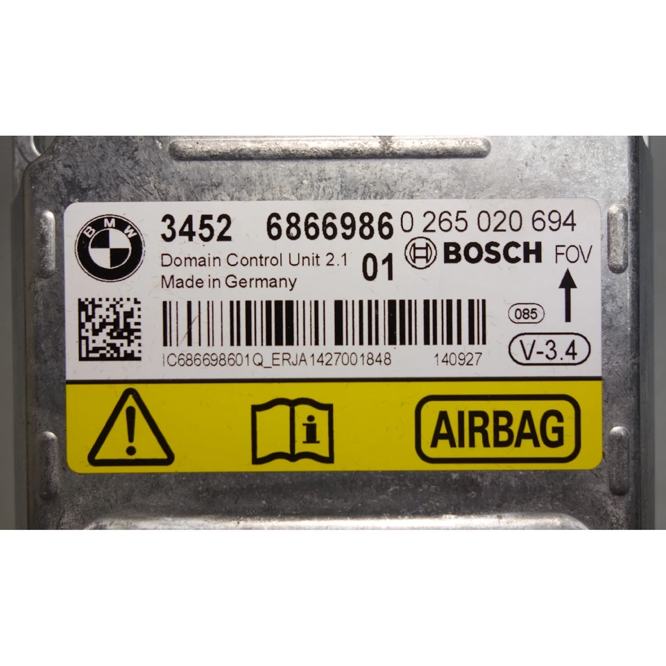 BMW F10 2014-2015 serie 5 sedán ICM ABS DSC módulo de control de airbag de dirección OEM Foto 2 de 3