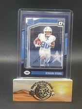 💥2024 Panini Optic Rated Rookie Kimani Vidal #262 Purple Stars Auto #d /42 SP💥