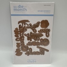 Spellbinders Outlined Sentiments Small Die of the Month August 2022 DOM-AUG22