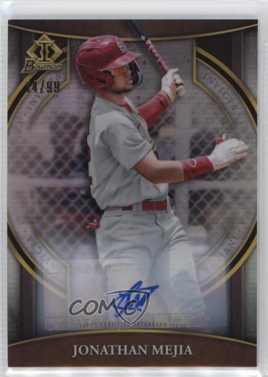 2023 Bowman Bowman Invicta Auto 14/99 Jonathan Mejia #BI-15 Auto 1b8