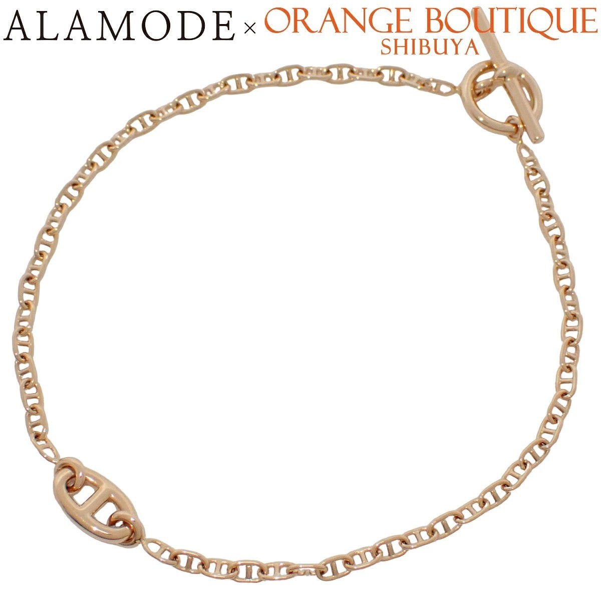HERMES Farandole Bracelet 18K Pink Gold ST 18.5cm 7.28in Pre-Owned