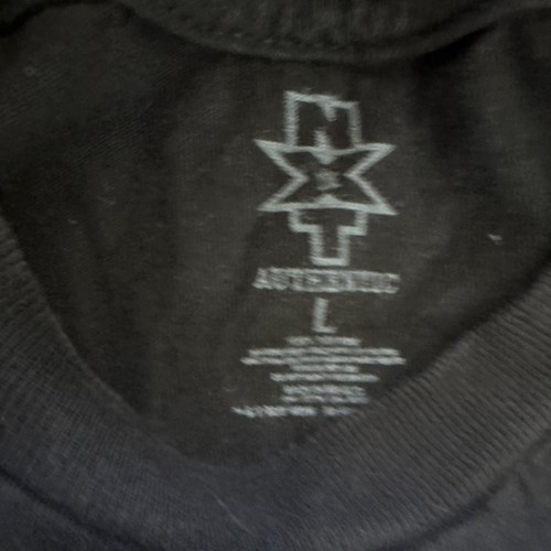 NXT Aleister Black Authentic Black T-Shirt Men's Size L Wrestling - Picture 2 of 5