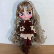 Custom Blythe Size Doll Icydoll Body with Dress OOAK Artist made