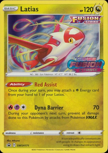 Pokémon TCG SWSH Black Star Promos Latias SWSH171