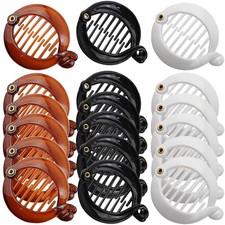 18PCS 2.5" Banana Hair Clips Hair Combs Round Pins Clip Ponytail Holder Hair ...