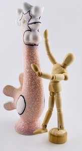 Small wooden articulated artist mannequin