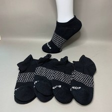 Bombas Women's Ankle Socks 4 Pair Pack Black Size M Medium New