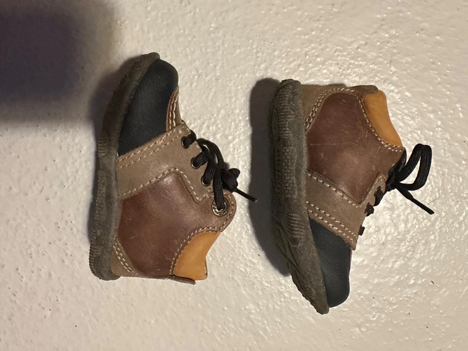 Primigi Niño UE 20 (5) Cuero Niño Zapatos Marrón Foto 3 de 4