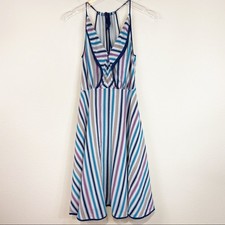 Anthro | Girls From Savoy Gull Wing Striped Dress