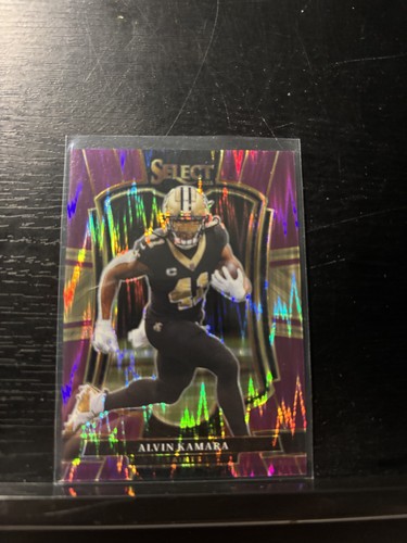 2025 Panini Select - Premier Level Alvin Kamara #140 Purple Shock Prizm /699