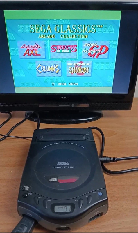 Sega Multi Mega CONSOLE ONLY - Tempremental Disc Drive Not Working Properly