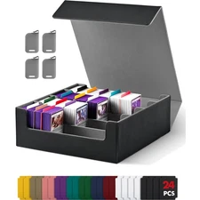 Luxury 2400+ Card Organizer for Trading Cards - Robust Leather & Easy Access
