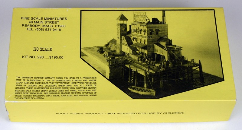 HO scale FSM Fine Scale Miniatures #290 Emporium Seafood kit plus photos