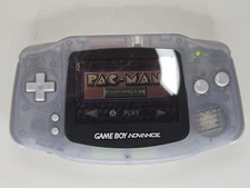 Nintendo Game Boy Advance Glacier Blue Handheld System Tested and Working