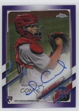 2021 Topps Chrome Rookie Purple Refractor /250 Rafael Marchan #RA-RMA Auto 13c7