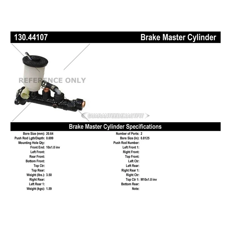 Главный цилиндр центрального тормоза для Toyota Corolla 1982 TCP - Изображение 3 из 3