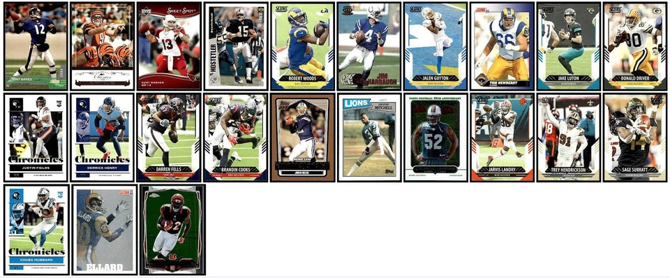 Mixed Lot of 102 Football Sports Cards 1983-2022 Dallas Cowboys Oakland Raiders - Image 3 of 3