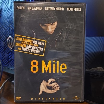Universal Studios 8 Mile DVD 2002 Widescreen Eminem Kim Basinger Murphy Phifer