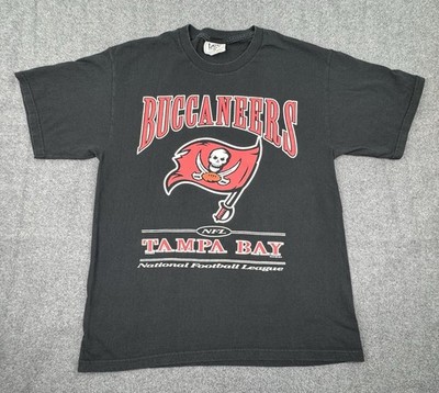 Vintage Tampa Bay Buccaneers Shirt Men's L Black 1997 Lee Sport NFL Nutmeg