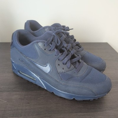 Rare Nike Air Max 90 Essential Midnight Navy Men's 10.5 Shoe Sneakers 537384-412