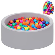 Foam Ball Pit for Toddlers with 100 Rainbow Balls Large Baby Babies Soft Memory
