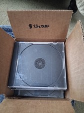 23 Used Standard CD Jewel Cases With Black Tray