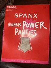 NEW Spanx Higher Power High Waisted Shaper Brief Womens 1X Soft Nude Seamless