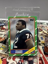 Topps 1986 William Perry Rookie Base Set Chicago Bears #20 Football Card. rookie card picture