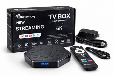 Android TV Box 6K WiFi 6 H618 2GB 16GB Tested Open Box Works Great