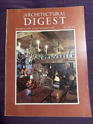 Vintage Architectural Digest Magazine Fall 1969
