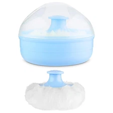 Large Soft Body Powder Puff with Case – Fluffy Loose Powder Applicator for Baby 