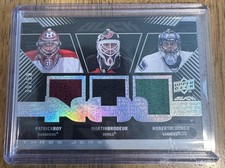 2008 Upper Deck Black-  Patrick Roy, Martin Brodeur, Roberto Luongo Patch-30/50