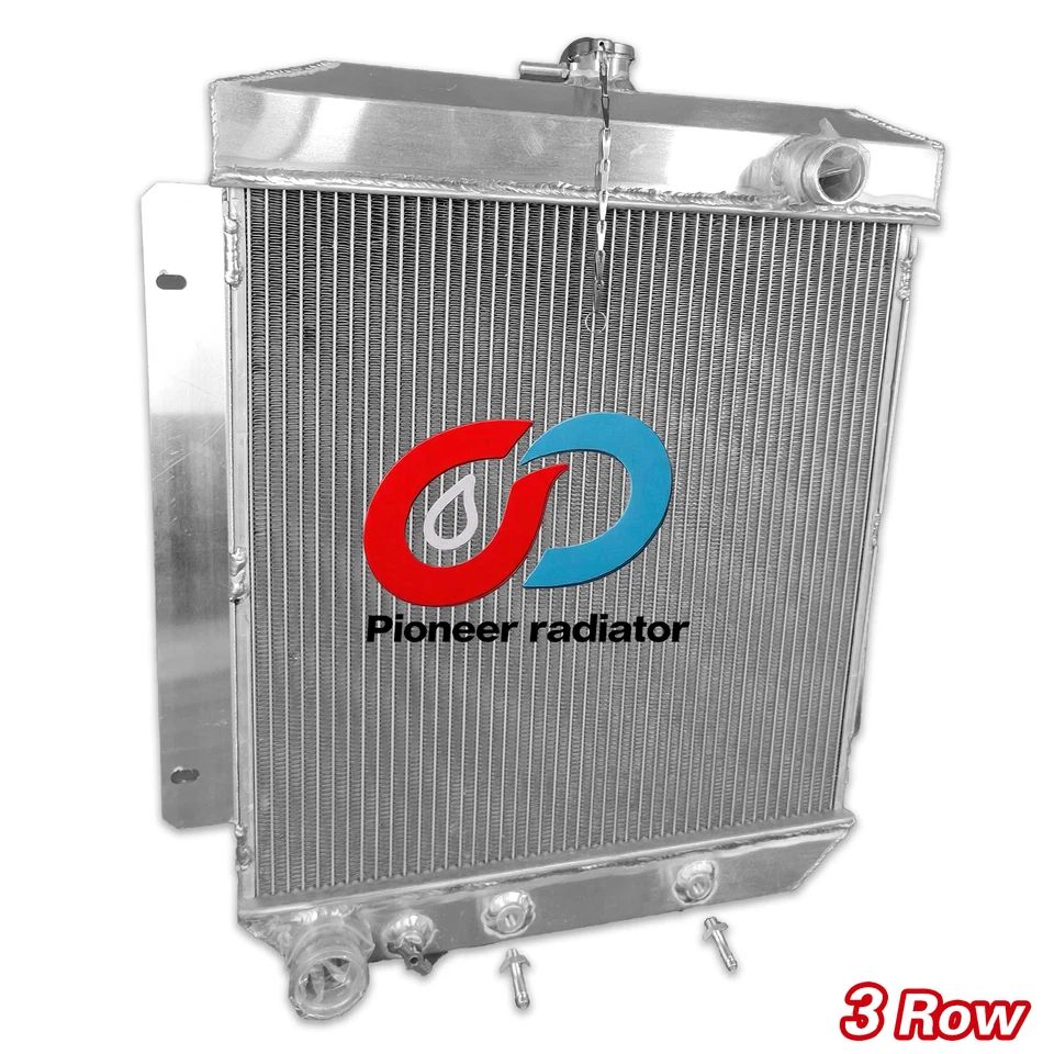 Aluminum Radiator Fit 54-56 1954 1955 Ford Customline Club V8 3.9 4.2 4.4 4.8 AT Foto 4 de 4