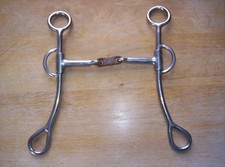 Used Argentine Snaffle Sweet Iron Link Jointed Mouth 5" Mouth 8" Shanks