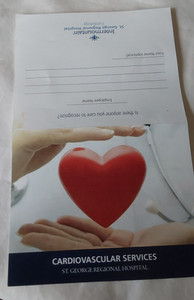 SMALL REVIEW FLYER FOR CARDIOVASCULAR SERVICES AT ST.GEORGE UTAH INTERMOUNTAIN