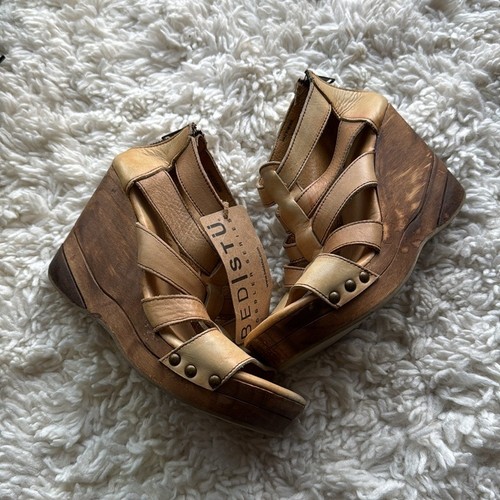 Bed Stu Jacey Leather Wedges - Picture 2 of 6