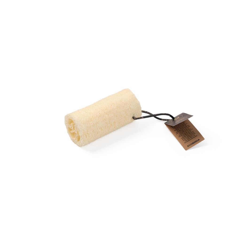 Eco Bath London Natural Loofah Exfoliating Bath Sponge with Hanging String in Cream - Image 6